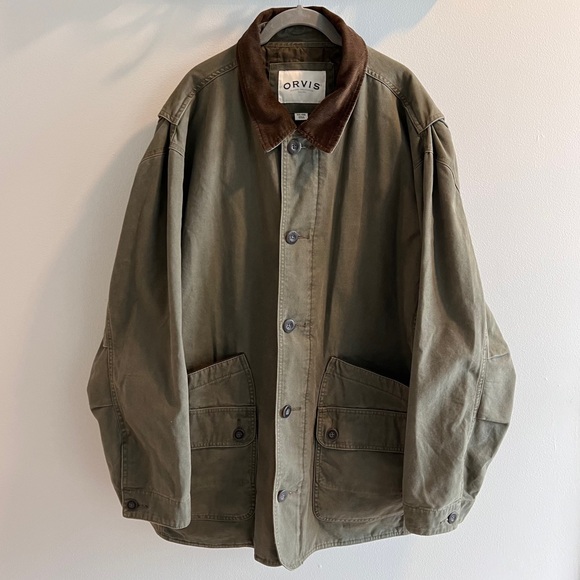 Orvis Green Insulated Field Jacket / Barn Chore Coat Size XXL